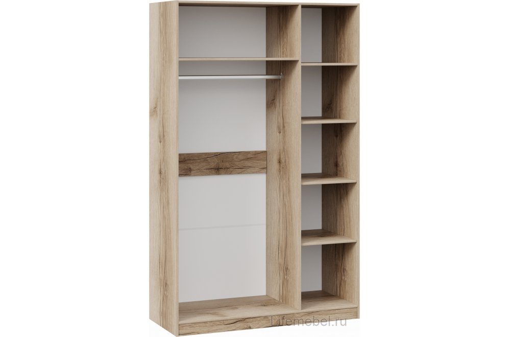 Шкаф Фьюжн ТД-260.07.43 белый глянец / дуб делано