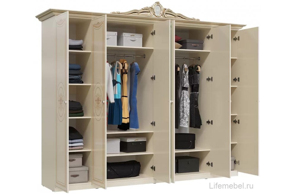 Шкаф Грация 280 слоновая кость