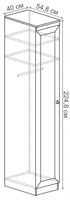 Шкаф Инна 614 денвер светлый