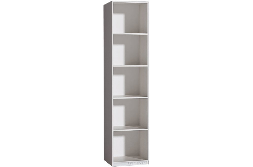 Шкаф Кэт-6 ЛДСП бодега / белый глянец