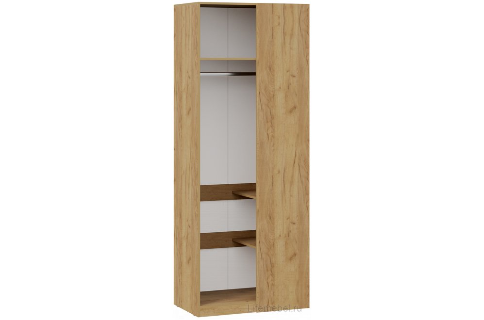 Шкаф Хилтон угловой дуб крафт золотой / графит матовый