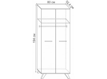 Шкаф Лаэль Сканди 80