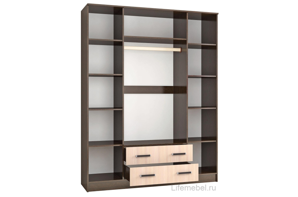 Шкаф Лагуна 1,6 венге / дуб молочный