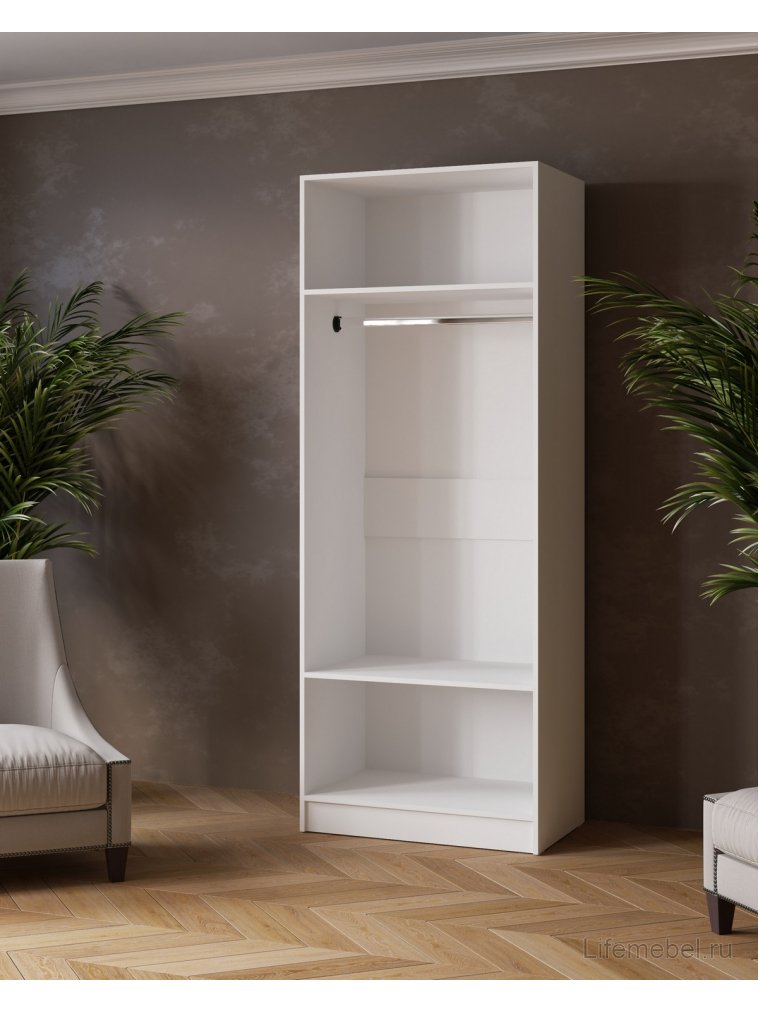 Шкаф Ларс 80 белый ЛДСП