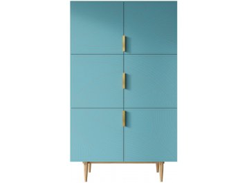 Шкаф Лайн (Line) голубой