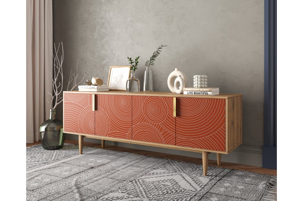 Шкаф Лайн (Line) R21/red красный