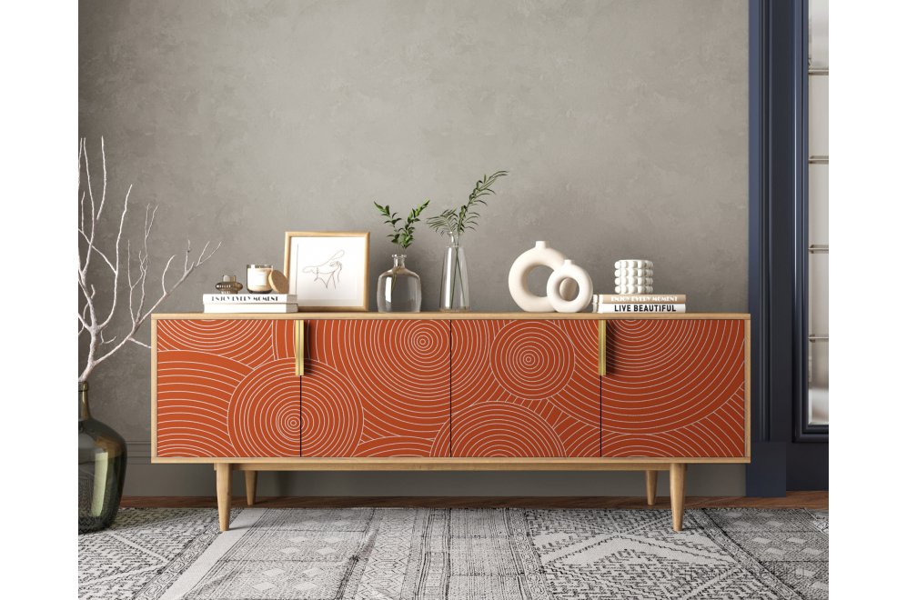 Шкаф Лайн (Line) R21/red красный