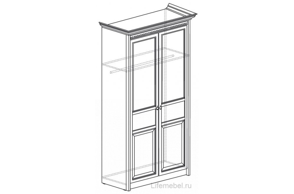 Шкаф Лючия №181 2-дверный дуб оксфорд