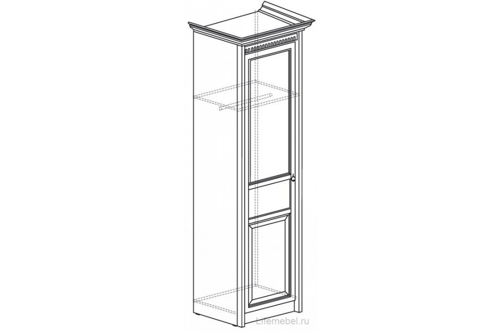 Шкаф Лючия 182 1-дверный дуб оксфорд