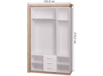 Шкаф Люмен 15 с зеркалом