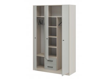 Распашной шкаф Мальма МН-135-04-С1 персидский жемчуг / лунный камень