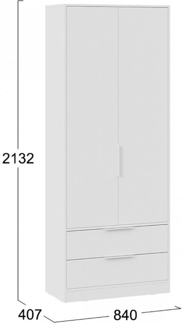 Шкаф Марли для одежды белый