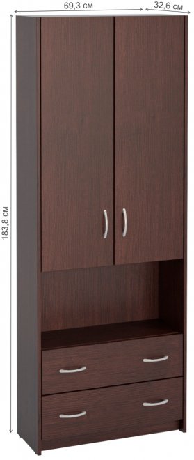 Шкаф Милана-17 венге