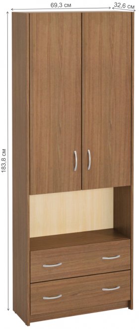 Шкаф Милана-17 ясень темный