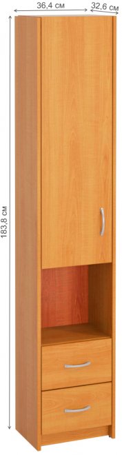 Шкаф Милана-18 левый груша