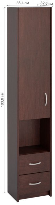 Шкаф Милана-18 левый венге