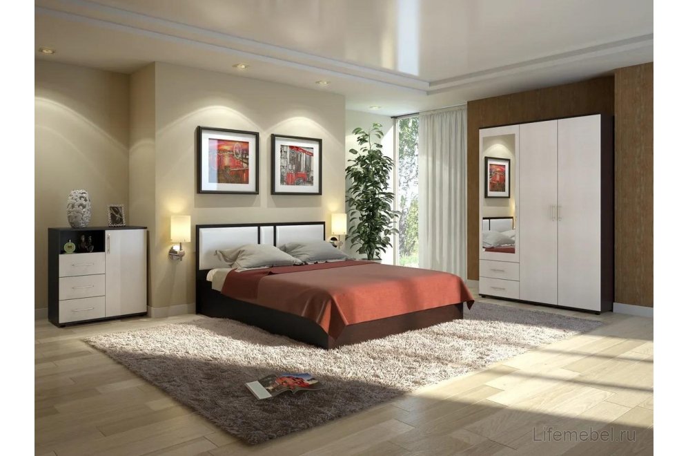 Шкаф Милена СВ-476 венге / вудлайн крем