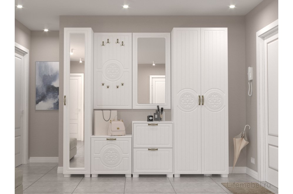 Шкаф Монблан МБ-21К глухой белое дерево