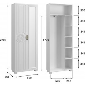 Шкаф Монблан МБ-21К