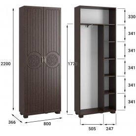 Шкаф Монблан МБ-21К