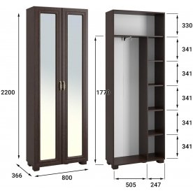 Шкаф Монблан МБ-21К