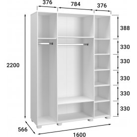 Шкаф Монблан МБ-25К