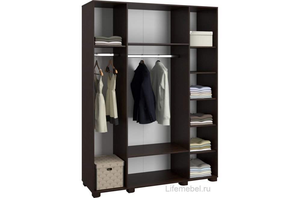 Шкаф Монблан МБ-25К комбинированный венге / орех шоколадный