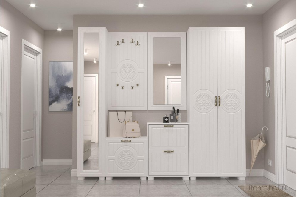 Шкаф Монблан МБ-26К белое дерево