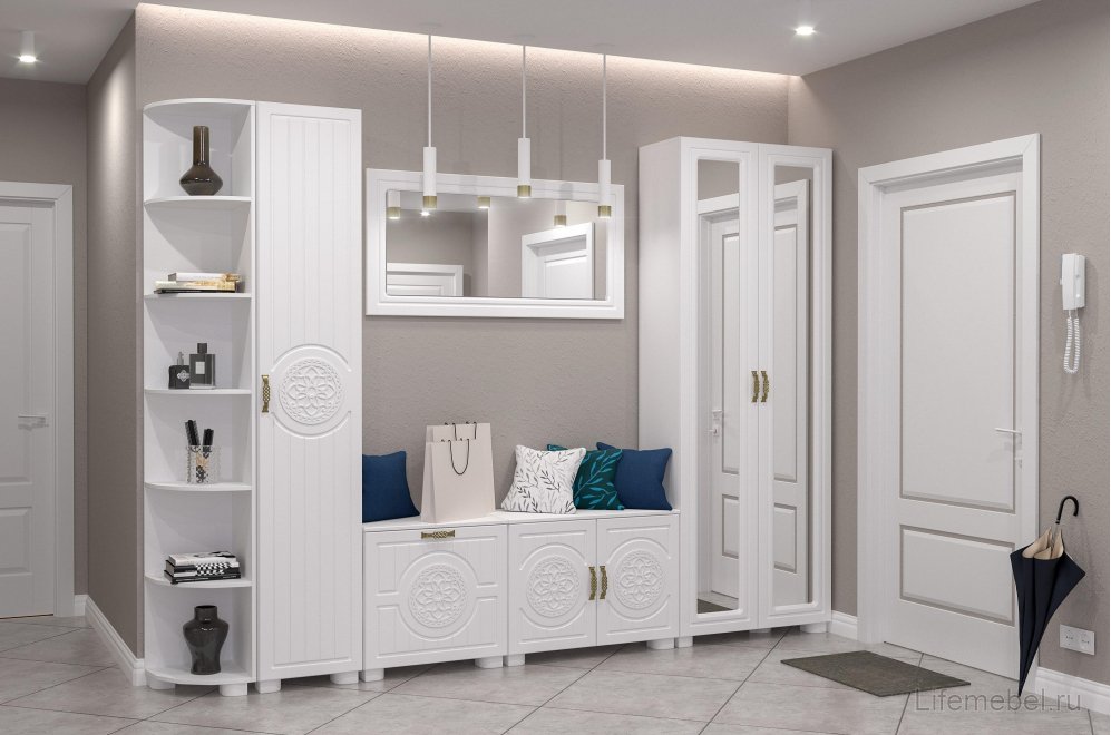 Шкаф Монблан МБ-26К белое дерево