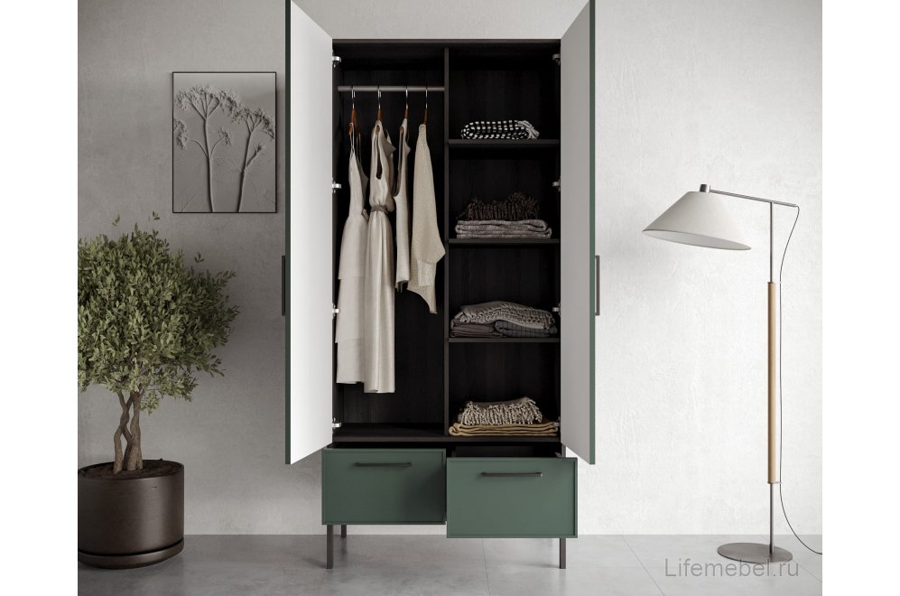 Шкаф Николь (Nicole) NR26G Зеленый