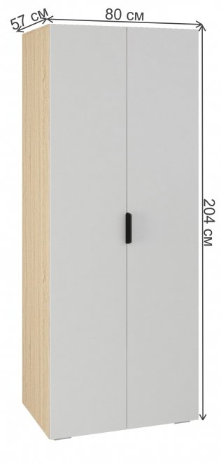 Шкаф Норд ШК-800 белый / дуб сонома