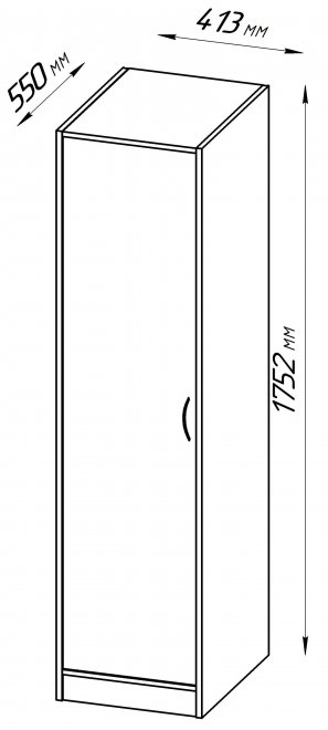 Шкаф Орион 1 сонома