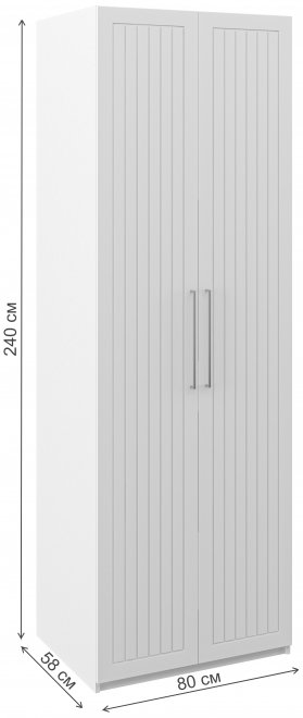 Шкаф Отис МН-039-04 П6 белый / графит