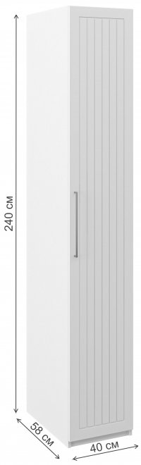 Шкаф Отис МН-039-05 П7 белый / белый