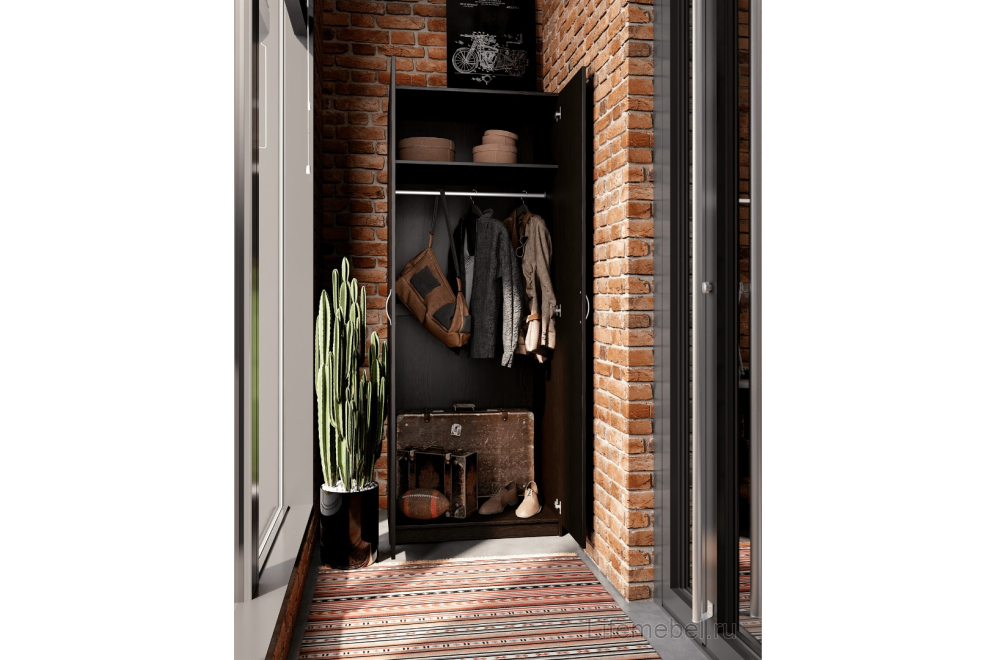 Шкаф Пегас 2 дуб венге