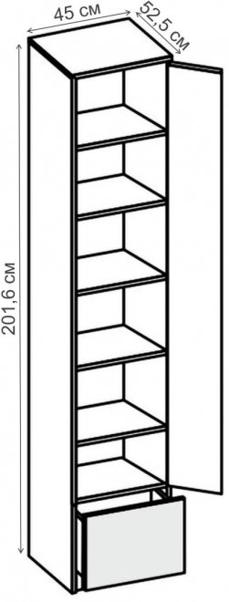 Шкаф Бриз Квадрат ясень светлый / лайм