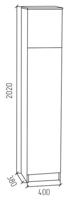 Шкаф ПРСЗ белый