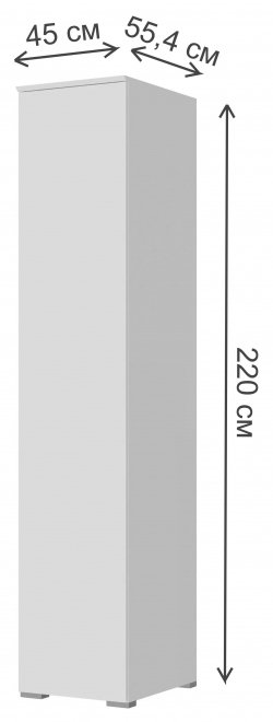 Шкаф Плейона однодверный венге / дуб делано