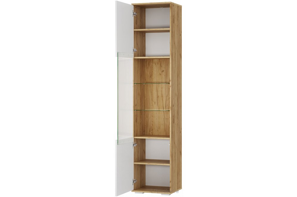 Шкаф-пенал Тиволи ПН-03 крафт / белый