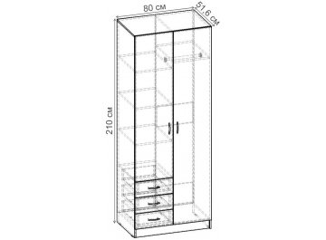 Шкаф Рио-2.14 ШР.056.800-01