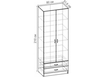 Шкаф Рио-2.3 ШР.045.800-01