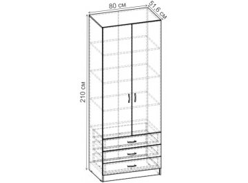 Шкаф Рио-2.4 ШР.046.800-01