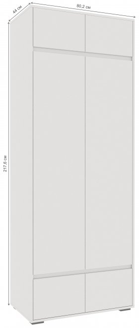 Шкаф Роут двухстворчатый белый