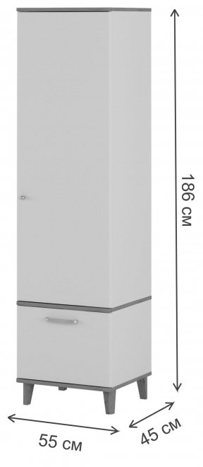 Шкаф Sweden дуб онтарио / белый