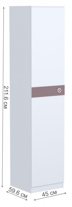 Шкаф Саманта СМ5 дуб седан