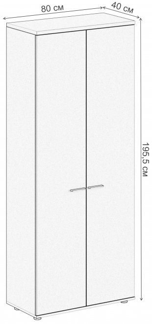 Шкаф SG.801.OL.WH дуб светлый / белый