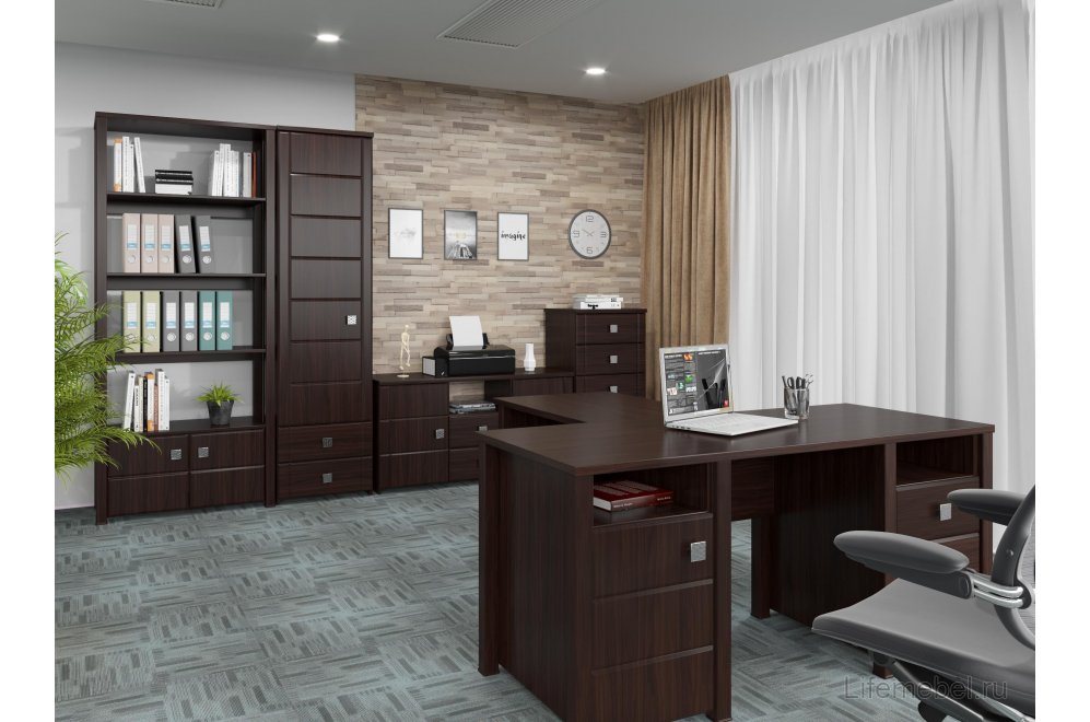 Шкаф Изабель ИЗ-63К орех темный