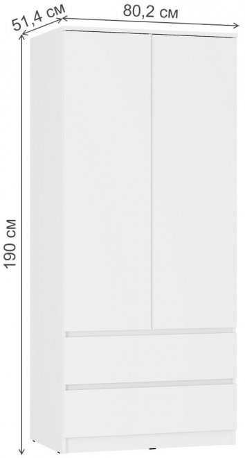 Шкаф Симпл ШК-03 белый