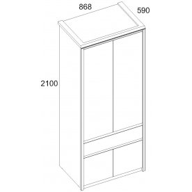 Шкаф Somma 4DG1S