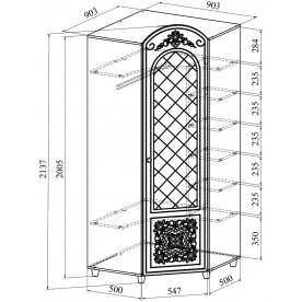 Шкаф Соня Премиум СО-33K